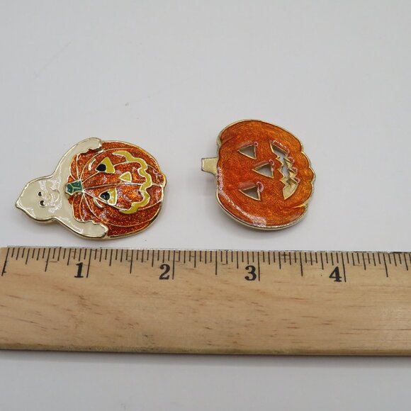 Jack O Lantern Halloween Brooch Pins - Picture 5 of 6